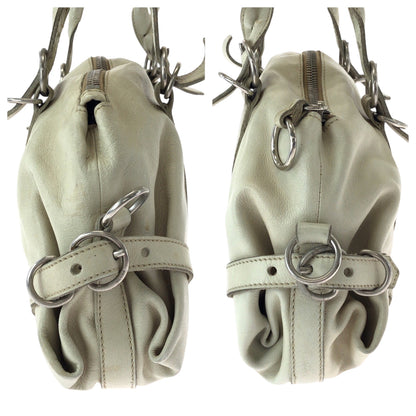 Prada Handbag Leather White Handbag Shoulder Bag Women