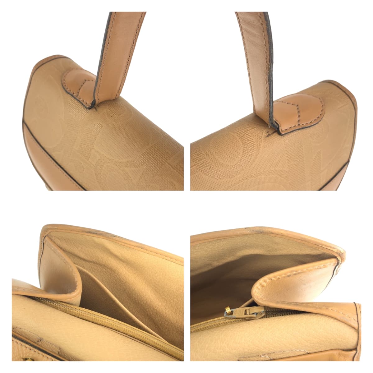 Dior Shoulder Bag Coated Canvas, Leather Brown Beige Gold Metal Shoulder Bag Handbag 2Way Trotter