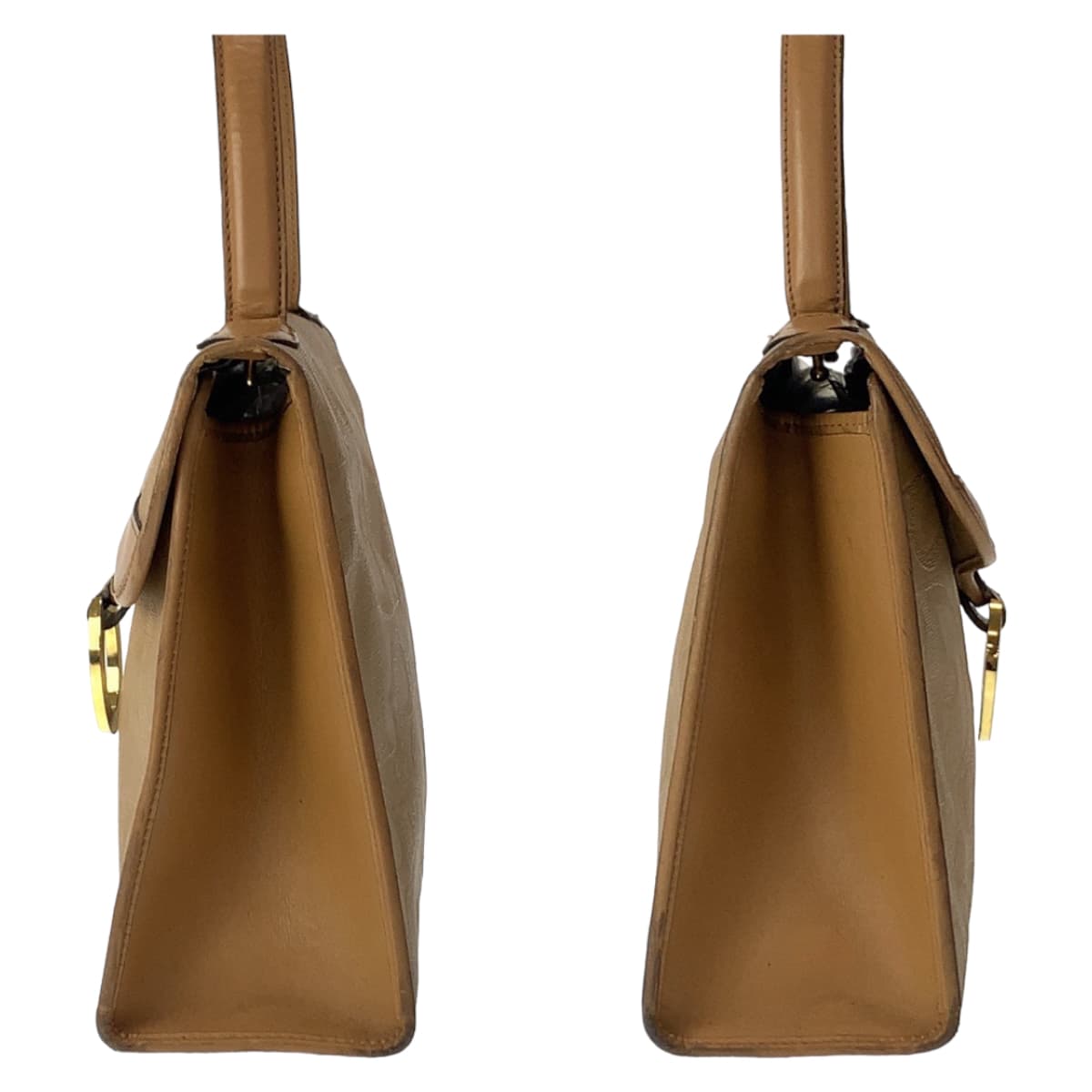 Dior Shoulder Bag Coated Canvas, Leather Brown Beige Gold Metal Shoulder Bag Handbag 2Way Trotter