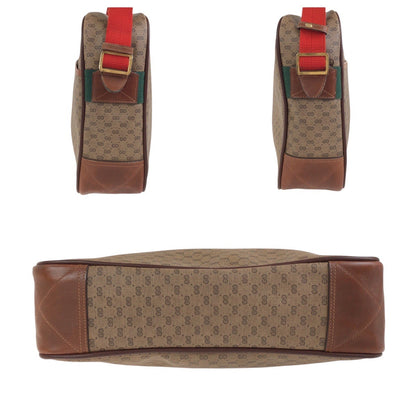Gucci Shoulder Bag 019 39 0107 Pvc Brown Gold Metal Crossbody Shoulder Bag Unisex Old Gucci Shelly