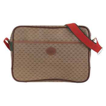 Gucci Shoulder Bag 019 39 0107 Pvc Brown Gold Metal Crossbody Shoulder Bag Unisex Old Gucci Shelly