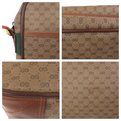 Gucci Shoulder Bag 019 39 0107 Pvc Brown Gold Metal Crossbody Shoulder Bag Unisex Old Gucci Shelly
