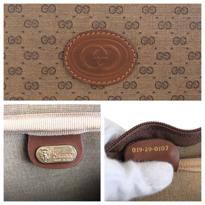 Gucci Shoulder Bag 019 39 0107 Pvc Brown Gold Metal Crossbody Shoulder Bag Unisex Old Gucci Shelly