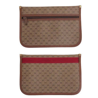 Gucci Shoulder Bag 019 39 0107 Pvc Brown Gold Metal Crossbody Shoulder Bag Unisex Old Gucci Shelly