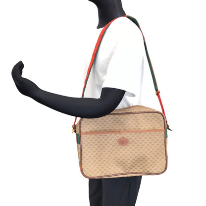Gucci Shoulder Bag 019 39 0107 Pvc Brown Gold Metal Crossbody Shoulder Bag Unisex Old Gucci Shelly