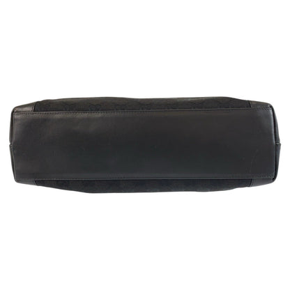 Gucci Tote Bag 002 1119 Gg Canvas, Leather Black Black Tote Bag Shoulder Bag Women
