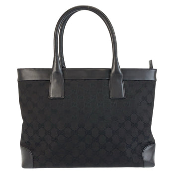 Gucci Tote Bag 002 1119 Gg Canvas, Leather Black Black Tote Bag Shoulder Bag Women