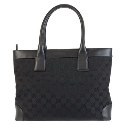 Gucci Tote Bag 002 1119 Gg Canvas, Leather Black Black Tote Bag Shoulder Bag Women