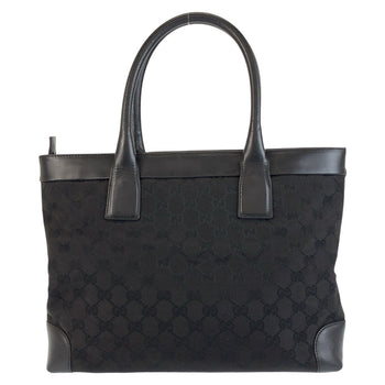 Gucci Tote Bag 002 1119 Gg Canvas, Leather Black Black Tote Bag Shoulder Bag Women