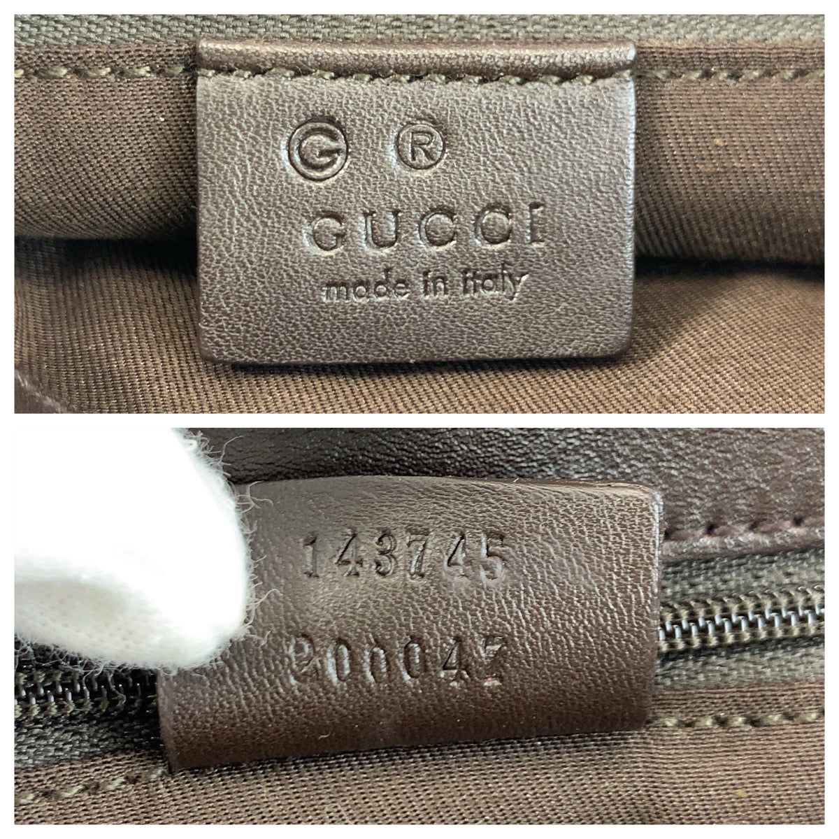 Gucci Shoulder Bag 143745 Gg Canvas, Leather Brown Silver Metal Women