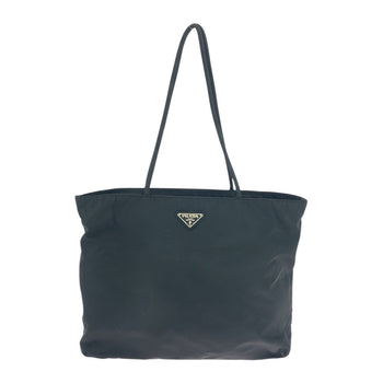 Prada Shoulder Bag 110 Nylon Black Shoulder Bag Tote Bag Test Triangle With Logo Women