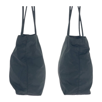 Prada Shoulder Bag 110 Nylon Black Shoulder Bag Tote Bag Test Triangle With Logo Women
