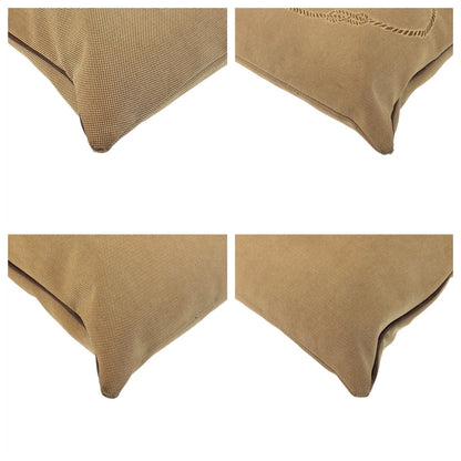 Prada Shoulder Bag Canvas, Leather Beige Brown Silvermetal Shoulder Bag Messenger Bag Logo Jacquard