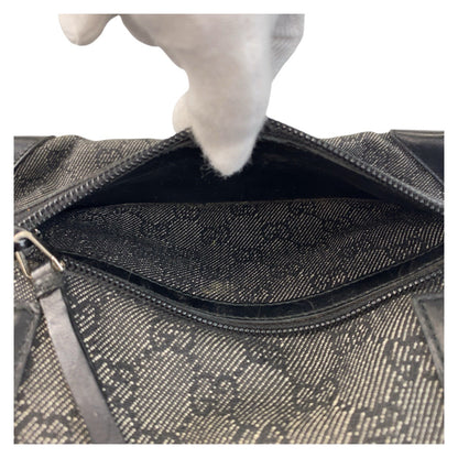 Gucci Tote Bag 28893 Gg Canvas, Leather Black Tote Bag Shoulder Bag Women