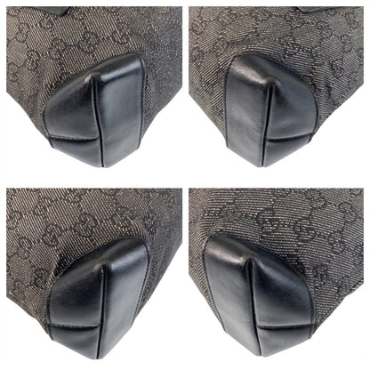 Gucci Tote Bag 28893 Gg Canvas, Leather Black Tote Bag Shoulder Bag Women