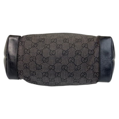 Gucci Tote Bag 28893 Gg Canvas, Leather Black Tote Bag Shoulder Bag Women