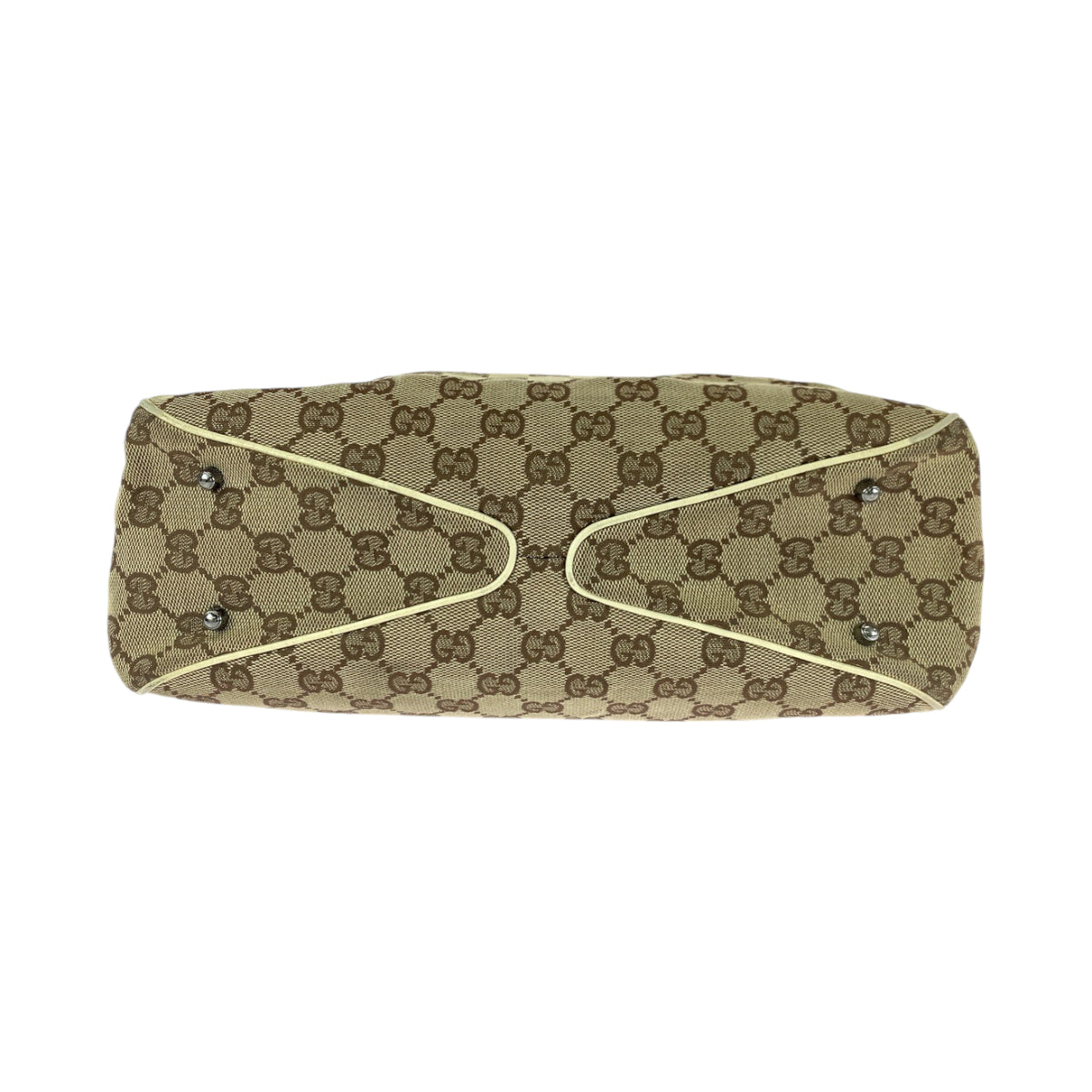 Gucci Tote Bag 113019 Gg Canvas Beige Brown Tote Bag Shoulder Bag Women