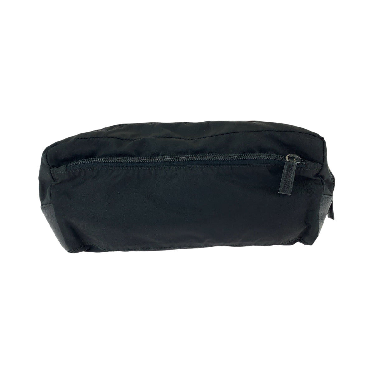 Prada Pouch Nylon Black Pouch Clutch Bag Test Triangle With Logo Women