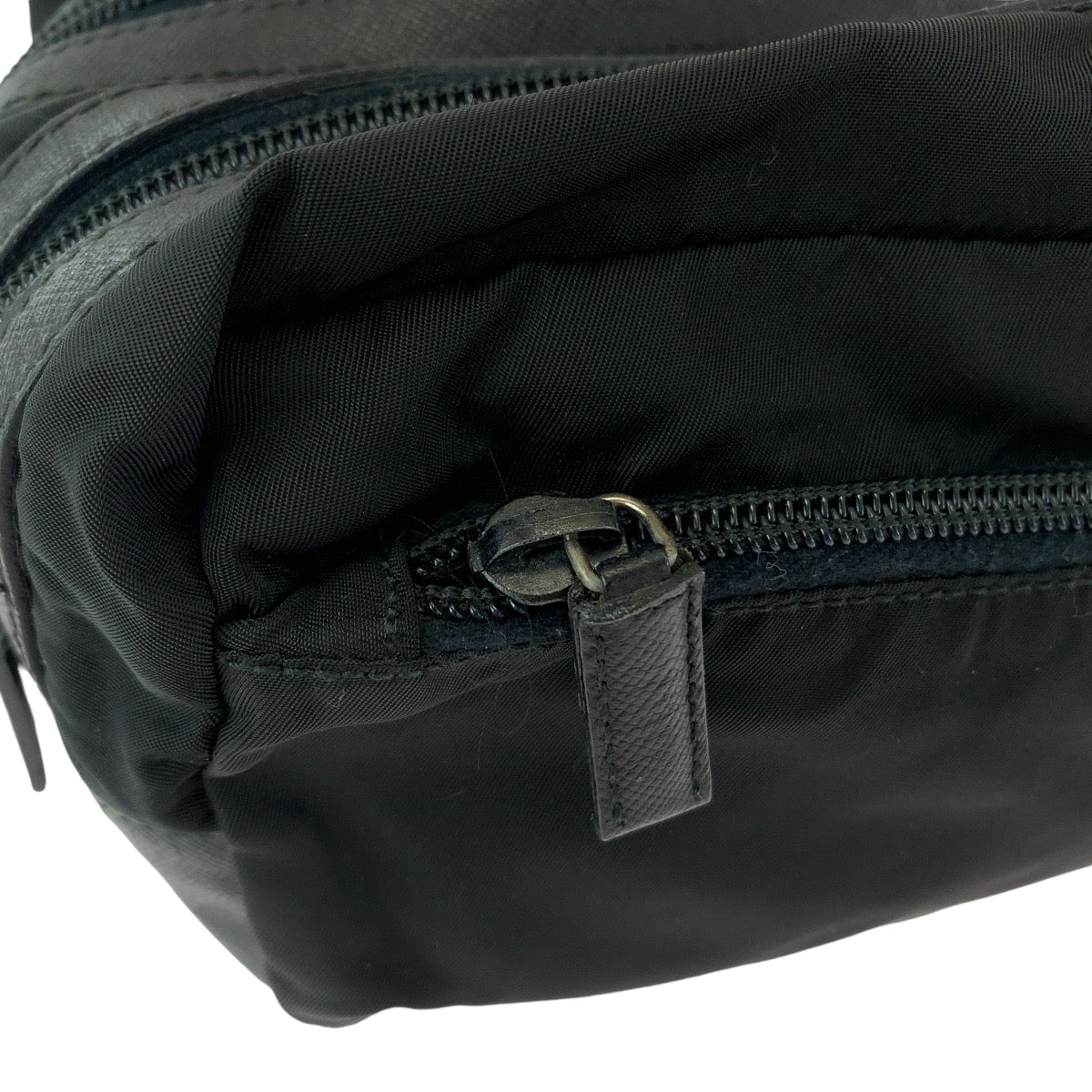 Prada Pouch Nylon Black Pouch Clutch Bag Test Triangle With Logo Women