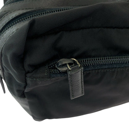 Prada Pouch Nylon Black Pouch Clutch Bag Test Triangle With Logo Women
