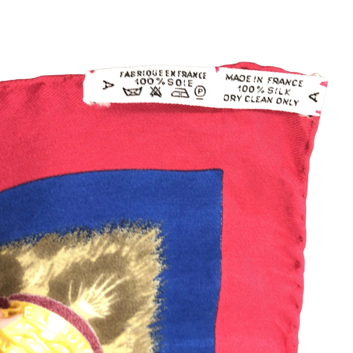 Hermes Scarf Silk Red Multicolor Carre90 Casques Plumets Women