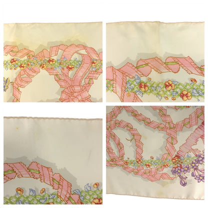 Hermes Scarf Silk Ivory Pink Le Sacre Du Printemps Carre90