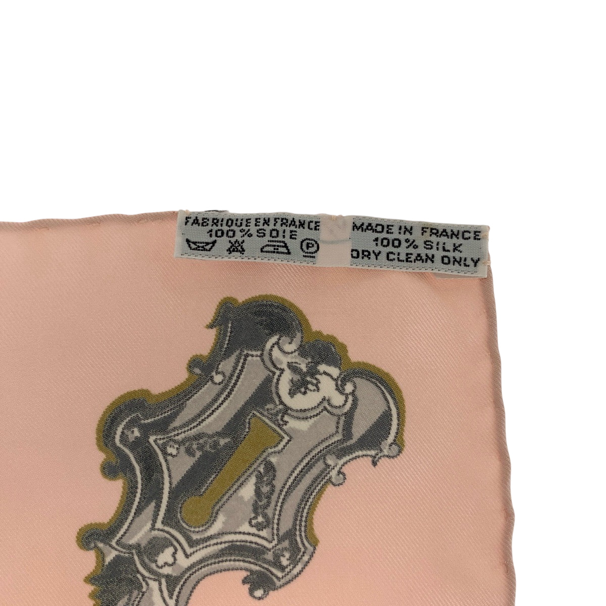 Hermes Scarf Silk Pink Multicolor Carre90 Les Cles