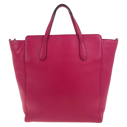 Gucci Tote Bag 368824 Leather Pink Gold Metal Tote Bag Shoulder Bag 2Way Swing Women