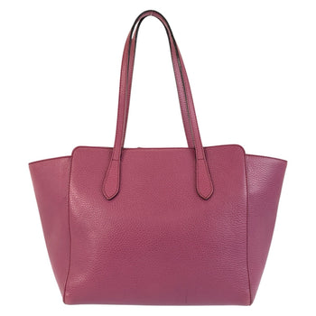 Gucci Tote Bag 354408 Leather Pink Blue Gold Metal Tote Bag Shoulder Bag Swing Women