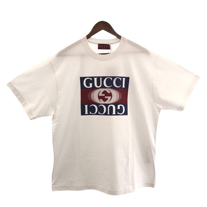 Gucci Short Sleeve T-Shirt 796395 Cotton White Multicolor Mens Xl