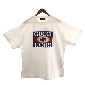 Gucci Short Sleeve T-Shirt 796395 Cotton White Multicolor Mens Xl