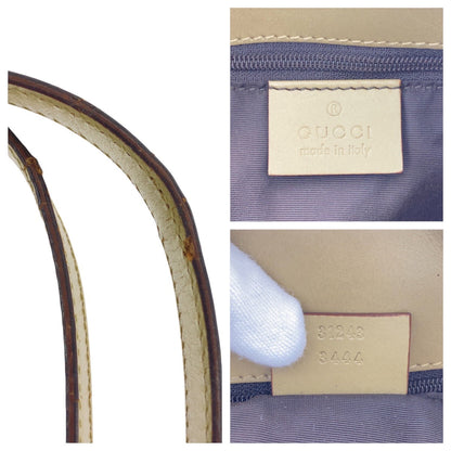 Gucci Tote Bag 31243 Gg Canvas, Leather Brown Multicolor Silvermetal Tote Bag Shoulder Bag Women