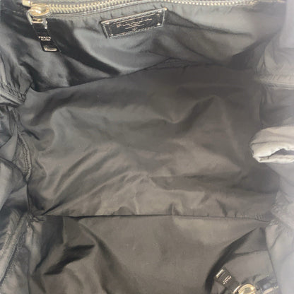 Prada Tote Bag Nylon Black Tote Bag Shoulder Bag Test Triangle With Logo Mens