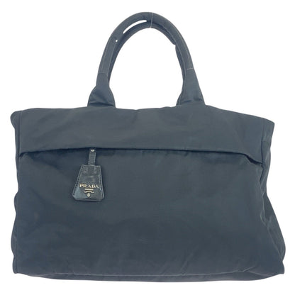 Prada Tote Bag Nylon Black Tote Bag Shoulder Bag Test Triangle With Logo Mens