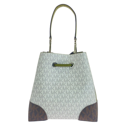 Michael Kors Handbag Pvc White Multicolor Silvermetal Handbag Shoulder Bag 2Way Women