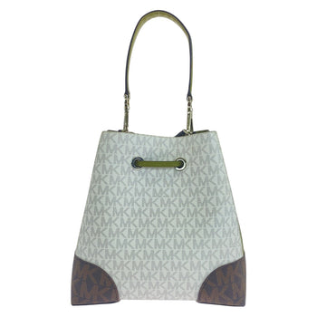Michael Kors Handbag Pvc White Multicolor Silvermetal Handbag Shoulder Bag 2Way Women