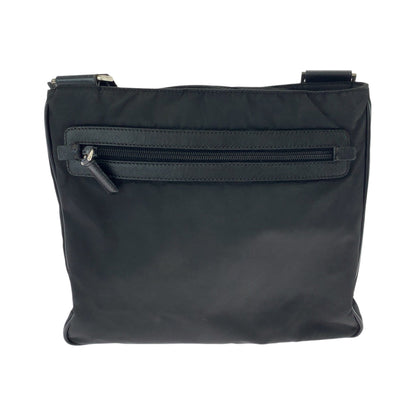 Prada Shoulder Bag Nylon Black Silvermetal Shoulder Bag Messenger Bag Test Triangle With Logo Women