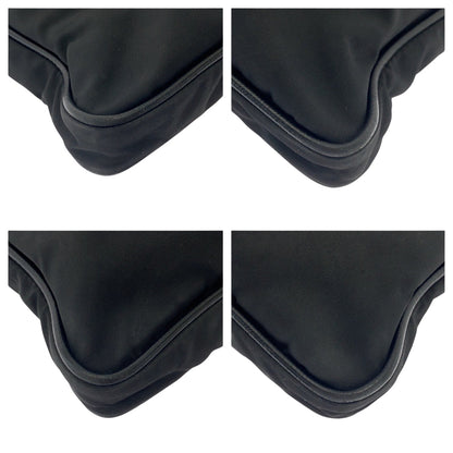 Prada Shoulder Bag Nylon Black Silvermetal Shoulder Bag Messenger Bag Test Triangle With Logo Women