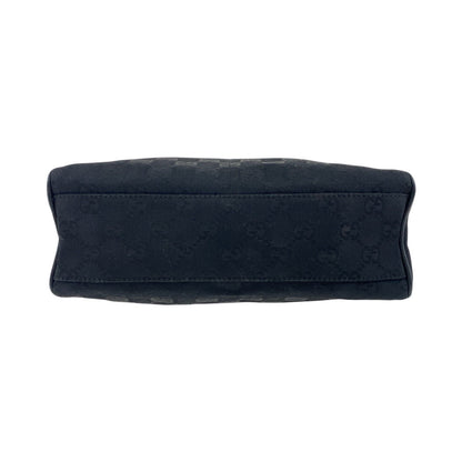 Gucci Handbag 90781 Gg Canvas Black Goldmetal Handbag Accessory Pouch Women