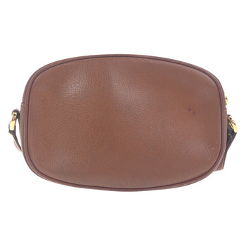 Gucci Shoulder Bag 007 113 0155 Leather Brown Gold Metal Old Gucci Women