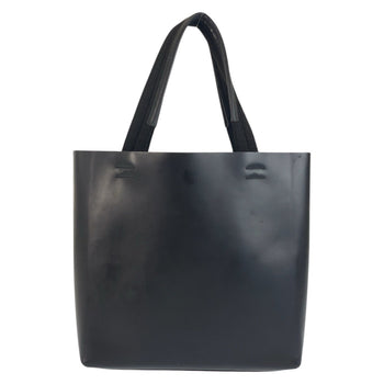 Prada Tote Bag Leather Black Black Tote Bag Handbag Punching Logo Women