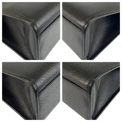Gucci Tote Bag 002 1074 Leather Black Silvermetal Tote Bag Shoulder Bag Jackie Women