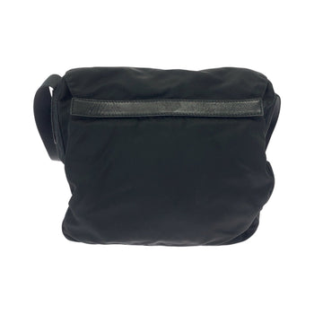 Prada Shoulder Bag Bt8994 Nylon Black Silvermetal Shoulder Bag Pochette Test Triangle With Logo Mens
