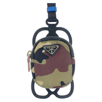 Prada Pouch Nylon Multicolor Test Triangle With Logo