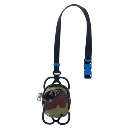 Prada Pouch Nylon Multicolor Test Triangle With Logo