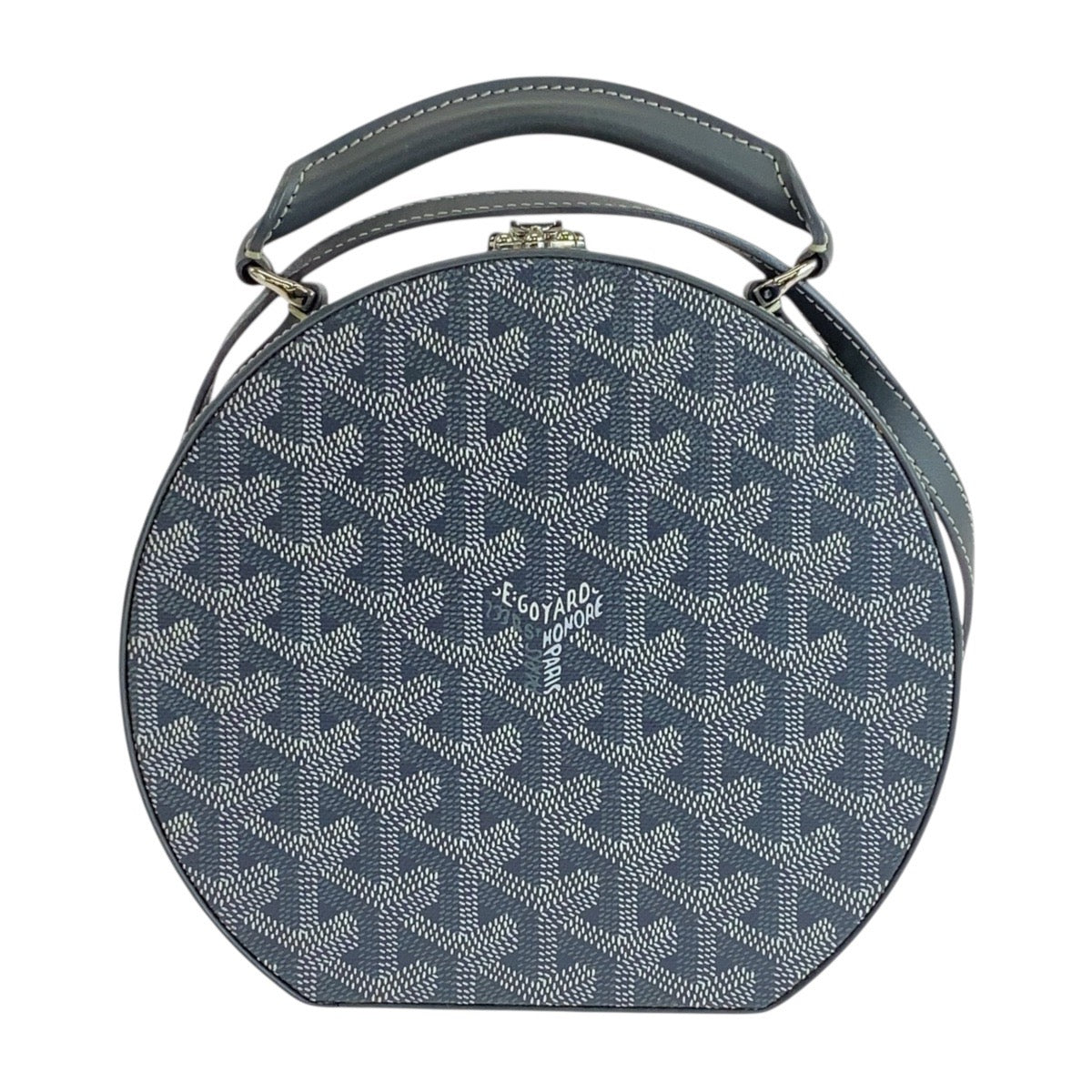 Goyard Shoulder Bag Pvc, Leather Gray Shoulder Bag Handbag 2Way Herringbone Hat Box Alto Trunk Bag