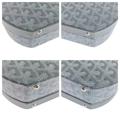Goyard Shoulder Bag Pvc, Leather Gray Shoulder Bag Handbag 2Way Herringbone Hat Box Alto Trunk Bag