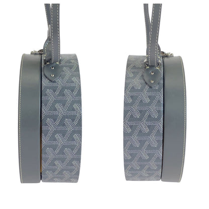 Goyard Shoulder Bag Pvc, Leather Gray Shoulder Bag Handbag 2Way Herringbone Hat Box Alto Trunk Bag