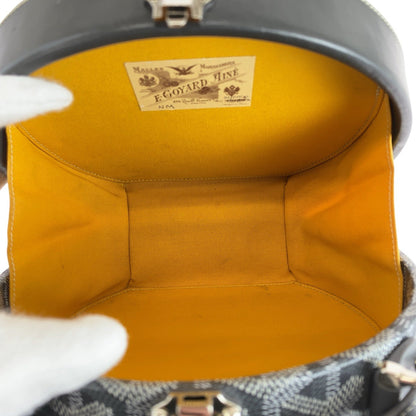 Goyard Shoulder Bag Pvc, Leather Gray Shoulder Bag Handbag 2Way Herringbone Hat Box Alto Trunk Bag
