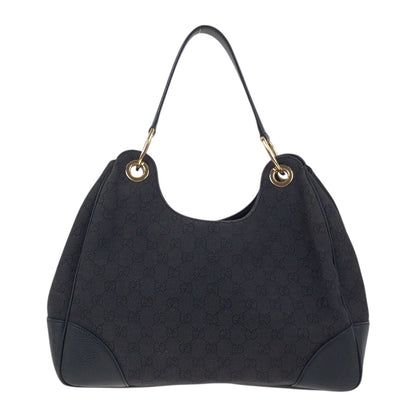 Gucci Shoulder Bag 257268 Gg Canvas Black Goldmetal